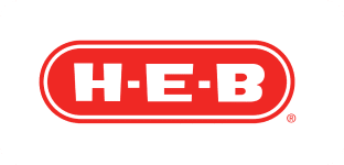 Red and white H-E-B logo