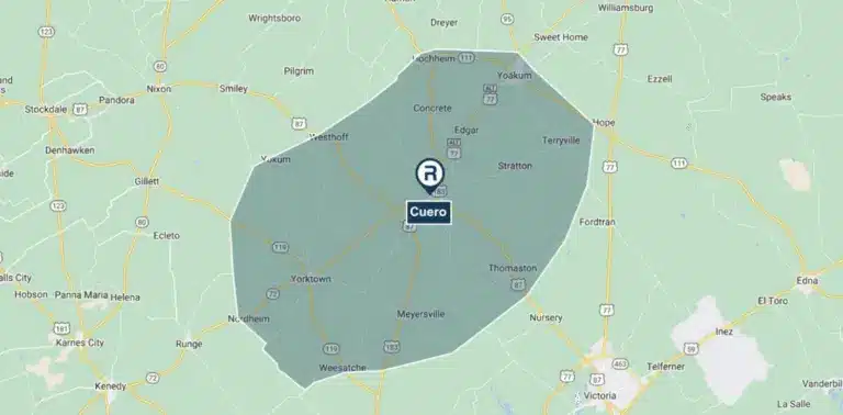 Cuero Area Education Map