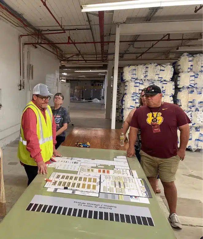 Workers in warehouse