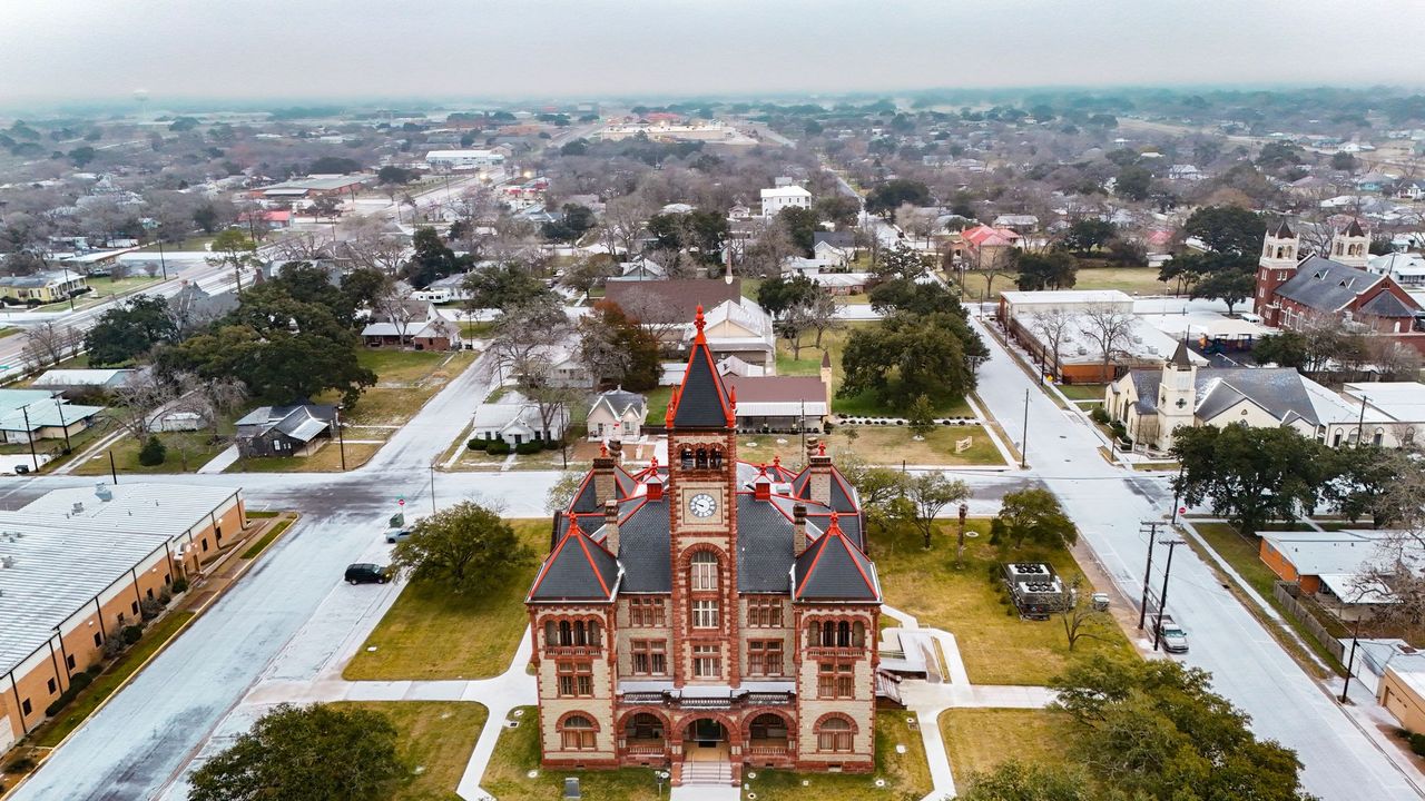 Cuero Texas aerial