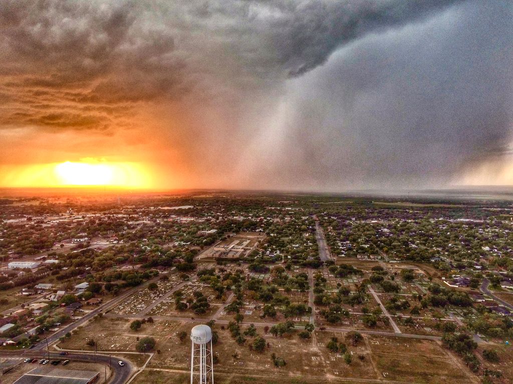 Cuero Sunset Panorama