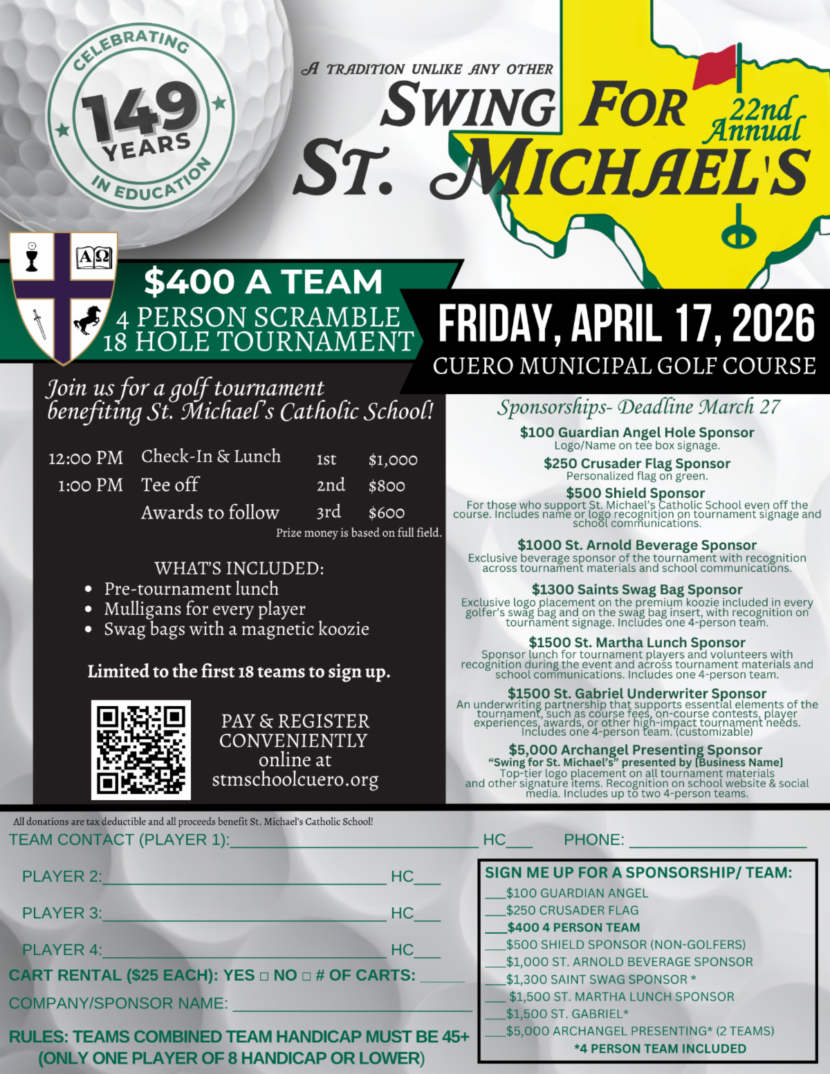 Swing for St. Michael’s