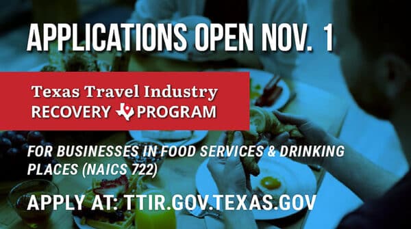 Texas Econ Dev: TTIR Grant Program Category 4 Application Window Now Open